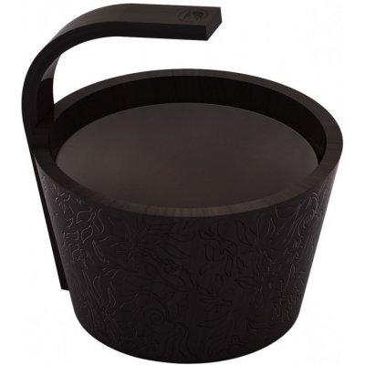 Sawo vědro do sauny dřevěné 4L černá – Zboží Dáma