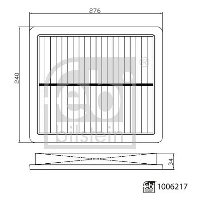 Vzduchový filtr FEBI BILSTEIN 1006217 – Hledejceny.cz