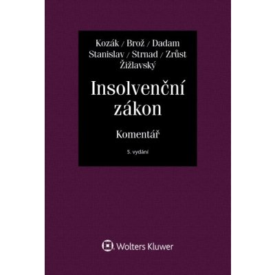 Insolvenční zákon. Komentář - 5. vydání – Zbozi.Blesk.cz