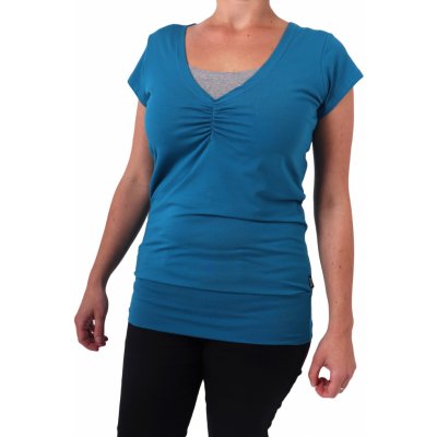 Jožánek kojící tričko Lea krátký rukáv tmavý tyrkys – Zboží Dáma