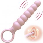 Anal Vibrator Shock Silicone Masturbator Anal Beads Butt Plug Prostate Massager – Zboží Mobilmania