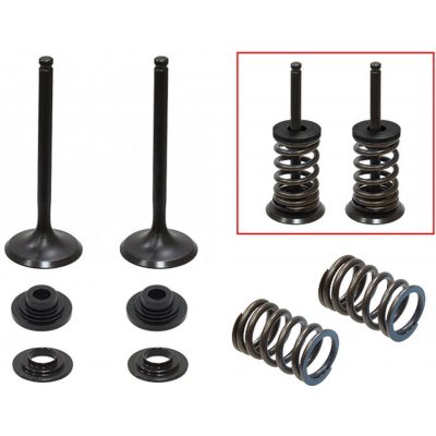 PSYCHIC výfukové ventily (komplet 2 kusy. ventilů s pružinami a podložkami) SUZUKI RMZ 450 08-15, RMX 450 10-14 ocel (MX-09527E) (31X5,46X80,9mm) – Zboží Mobilmania