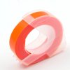 Barvící pásky Dymo S0898167 Omega, 9mm x 3m, bílý tisk / fluorescenční oranžový podklad, kompatibilní páska
