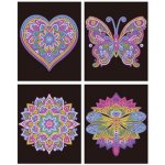 DIAMOND DOTZ DOTZIES Neon Mandaly 26 x 21 cm – Zbozi.Blesk.cz
