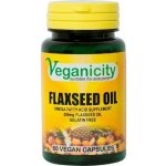 Veganicity Lněný olej 500 mg zdroj Omega-3 6 a 9 60 kapslí – Hledejceny.cz