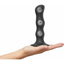 Strap on me Geisha Balls Dildo with Rotating Balls Black M