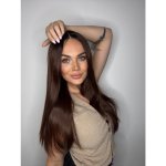 Jocelin paruka se síťkou zářivá čokoládově hnědá – Zboží Dáma