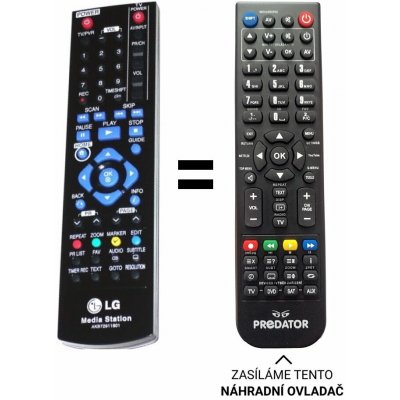 Dálkový ovladač Predátor LG MS450H, MS400H, AKB72911801 – Hledejceny.cz