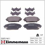 Sada brzdových destiček, kotoučová brzda ZIMMERMANN 25875.160.1 (258751601)