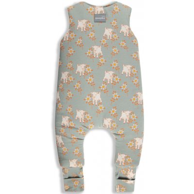 Sleepee spací pytel s nohavicemi Vintage Animals Sky Blue Cream – Sleviste.cz