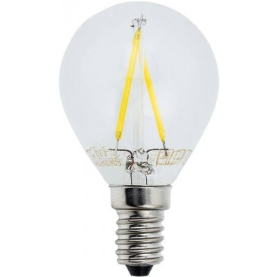 Optonica LED Filament žárovka G45 E14 2w Teplá bílá – Hledejceny.cz