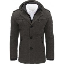 Manstyle pánský kabát stylový cx0403 šedý