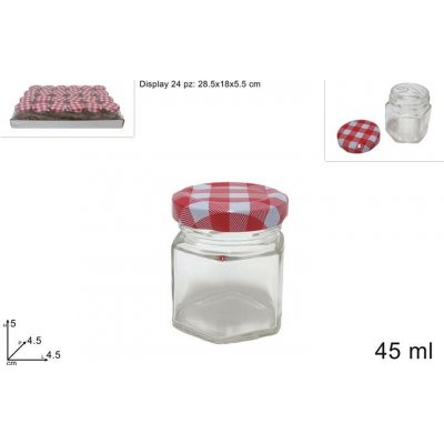 PROHOME Dóza sklo s víčkem 45ml – Hledejceny.cz