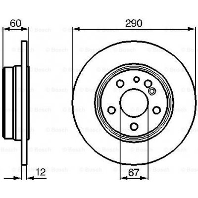 BOSCH Brzdový kotouč 0 986 478 607 – Zbozi.Blesk.cz