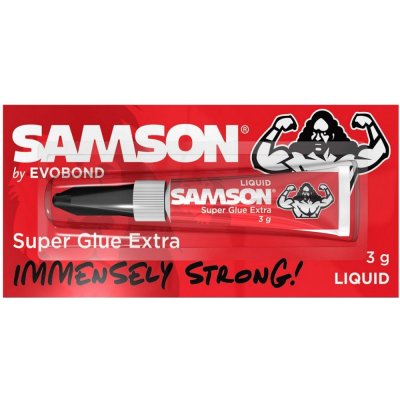 SAMSON Super Glue sekundové lepidlo 3g červené