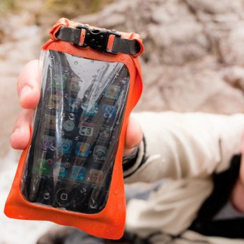 Pouzdro Aquapac Stormproof Phone Case oranžové