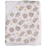 Kikko Bambusová froté osuška s kapucí XKKO BMB 90x90 Butterflies – Zboží Dáma