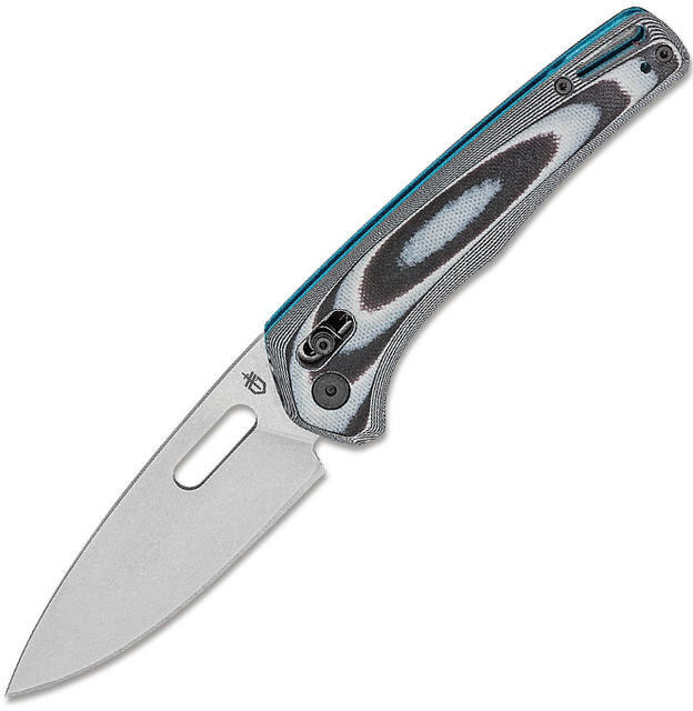 Gerber Sumo Stonewash Steel and Cyan Handle