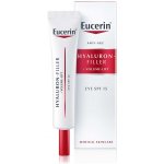 Eucerin Hyaluron-Filler + 3x Effect Eye Care SPF15 omlazující a ochranný oční krém 15 ml pro ženy