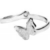 Prsteny Troli ocelový prsten s motýlkem 87 silver 1844