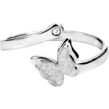 Troli ocelový prsten s motýlkem 87 silver 1844