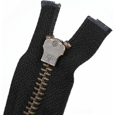 Staromosazný zip YKK No 5 délka 70 cm bundový - černá – Hledejceny.cz
