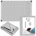 Springros Krycí plachta s oky 2x4 m extra silná 210g PE stříbrná PROTECT GA2149-XG – Zboží Dáma