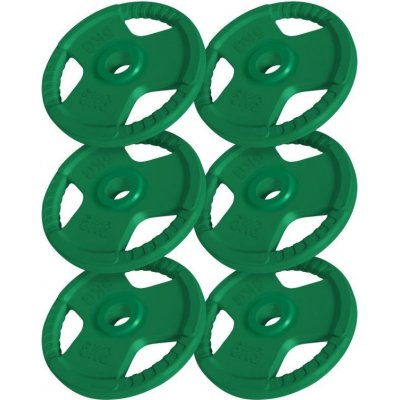 Gorilla Sports sada litinových kotoučů s gumovým povrchem 6 x 5 kg 50/51 mm – Hledejceny.cz