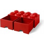LEGO® Úložný box 250 x 502 x 181 se šuplíky červená – Zboží Dáma