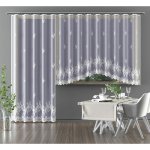 Hotová záclona nebo balkonový komplet, Luisa, bílá 350 x 180 cm – Zboží Dáma