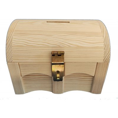 Fa.Šperl Pokladnička Truhla dřevěná 21x16x16 cm bez otvoru – Sleviste.cz