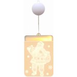 Verk 26016 Závěsná vánoční 3D LED dekorace svítící Santa Claus – Hledejceny.cz