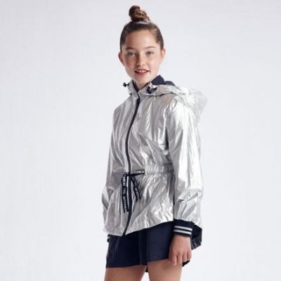 Mayoral 6472 dívčí jarní kabátek stříbrný – Sleviste.cz