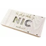 ptakoviny.cz Dřevěná krabička na peníze 20x10cm žíhaná Víš jak si říkala – Zboží Mobilmania