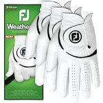 Footjoy WeatherSof 3-Pack 24 Mens Golf Glove white ML Levá – Zboží Dáma