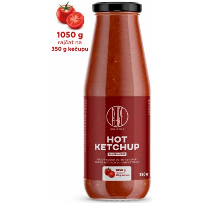 BrainMax Pure Ketchup hot ostrý kečup 350 g – Hledejceny.cz