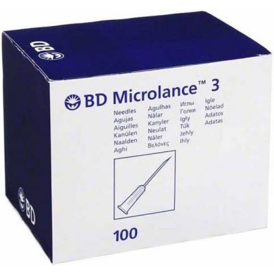 Becton Discardit Microlance injekční jehla 27 G 0,40 x 19 šedá 100 ks – Zboží Mobilmania