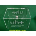 Kasička pokladnička 300x200x200 mm s gravírováním – Hledejceny.cz