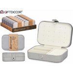 Giftdecor šperkovnice Velvet šedá – Sleviste.cz