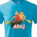 dětské tričko Pat a Mat Ahoj světle modrá – Zboží Dáma