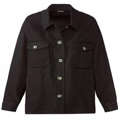 Esmara flanelový overshirt černá – Zboží Mobilmania