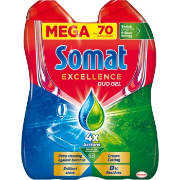 Somat Excellence Duo gel do myčky proti mastnotě 70 dávek 1260 ml