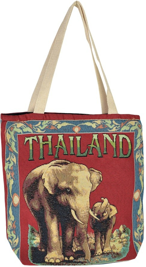 Thajsko taška malá Suchin slon se slůnětem červená