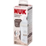 Nuk Perfect Match láhev s kontrolou teploty šedá 260 ml – Zboží Dáma