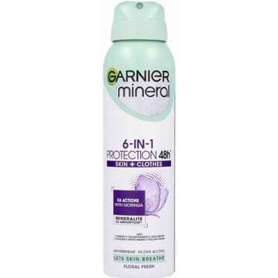 Garnier Mineral Protection5 48h Non-stop Floral Fresh deospray 150 ml – Zboží Mobilmania