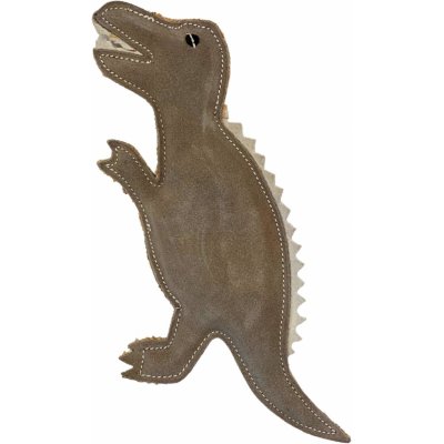PafDog Dinosaurus Gerry Hračka pro psy z kůže a juty 30 cm