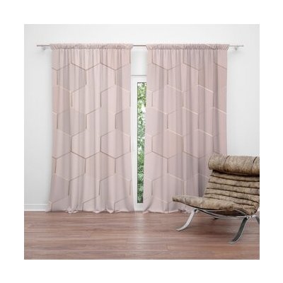 Sablio Závěs Rose gold: 2ks 140x250cm – Hledejceny.cz