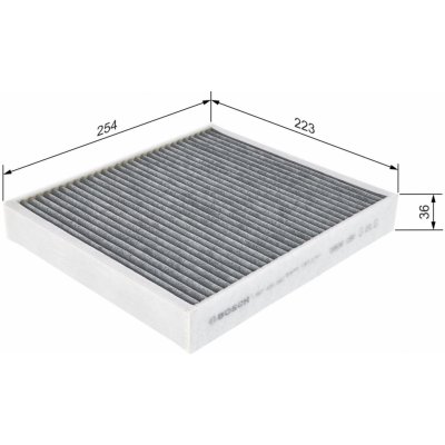 Filtr, vzduch v interiéru BOSCH 1 987 435 502 – Zboží Mobilmania