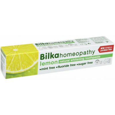 Bilka Homeopathy bělicí zubní pasta příchuť Lemon (Mint Free, Fluoride Free, Sugar Free) 75 ml