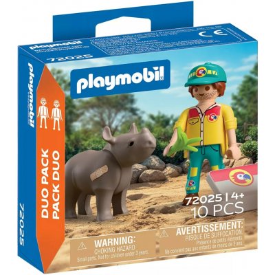 PLAYMOBIL 72025 Ošetřovatel s nosorožcem – Zboží Živě